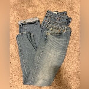 2 PAIR Levi’s 512 and 501 jeans - Size 31x34